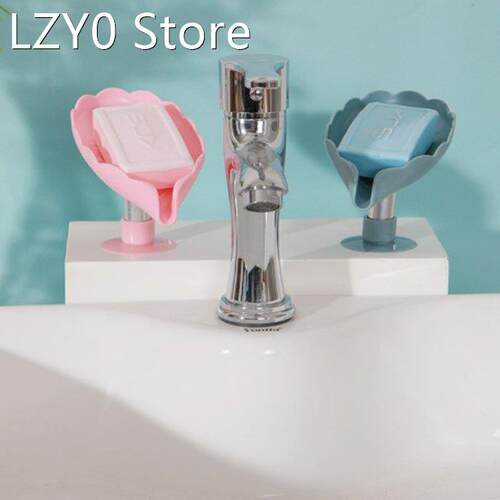 Drain Storage Soap Box Shelf Athroom Non-perforated Rotatabl