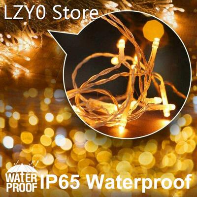 Christmas Lights 10-100m Led Waterproof Mains Plug In Fairy