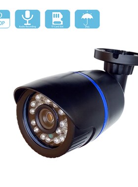 Audio HD 2MP 1080P IP Camera Micro SD Card Slot Wired