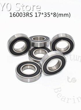 1pcs 16003RS 17*35*8(mm) free shipping chrome steel rubber