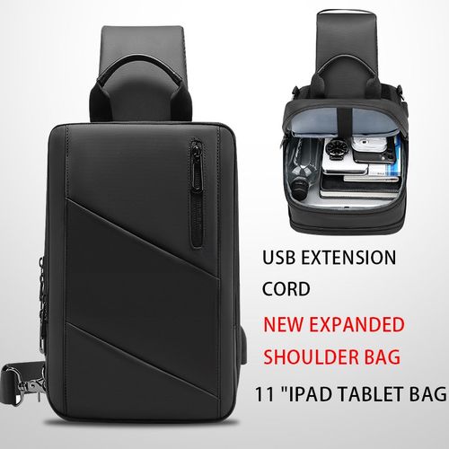 EURCOOL 2020 NEW Scalable Multifunction Crossbody Bags Men