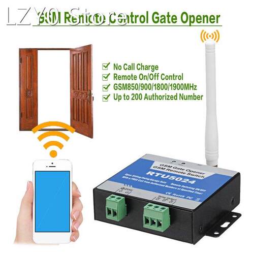 EU US Plug RTU5024 GSM Gate Opener Relay Switch Wireless Rem