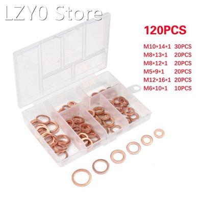 120Pcs M5 M6 M8 M10 M12 T3 Copper Sealing Washer For Boat Cr