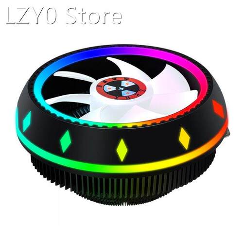 PC Computer Case Fan RGB LED Quiet 100mm Air CPU Cooler for