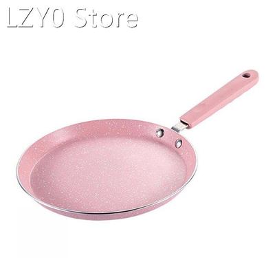 Pink Frying Pot Omelet Pan Egg Pancake Skillet Steak Househo