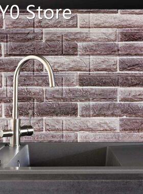 10pcs 3D Brick Pattern Wall Sticker Wallpapers Home Decor 3D