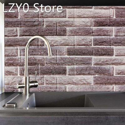 10pcs 3D Brick Pattern Wall Sticker Wallpapers Home Decor 3D