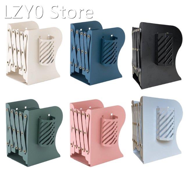 1Pc Extension Adjustable Metal Bookends Heavy Duty Book Desk