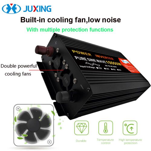 JUXING Power Inverter 10000W Converter 12V 220V Pure Sine W