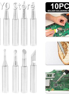 10Pcs Soldering Tips 10 Sizes Solder Iron Tips Kit Lead-Free