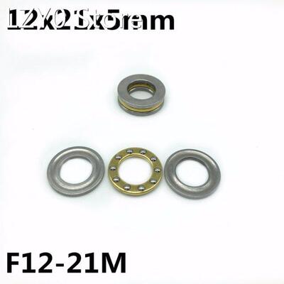 10Pcs F12-21M 12x21x5 mm Axial Ball Thrust Bearing plane thr