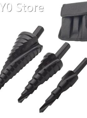 3Pcs HSS Cobalt Step Drill Bit Sets Nitrogen High Speed Stee