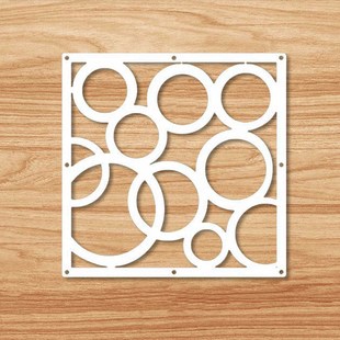 12 Piece  White Room Divider Folding Plastic Partition Hangi