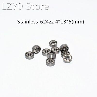 Stainless steel bearing 10PCS S624ZZ 4*13*5(mm) free shippin