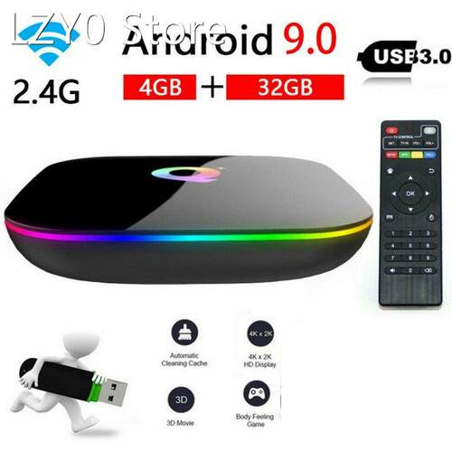 TV HD Top Box Smart Wifi 6K Resolution Television 4-Core Med