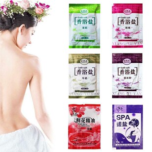 Bath Sea Salts Rose Milk Jasmine Flower Lavender Powder Sho