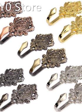 2pcs/set Rose Pattern Vintage Alloy Drapery Curtain Holdback