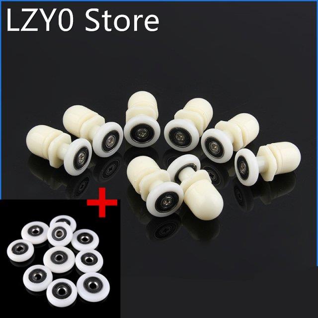 8pcs/set 19/23/25/27mm Plastic Partiality Glass Bearing Roll