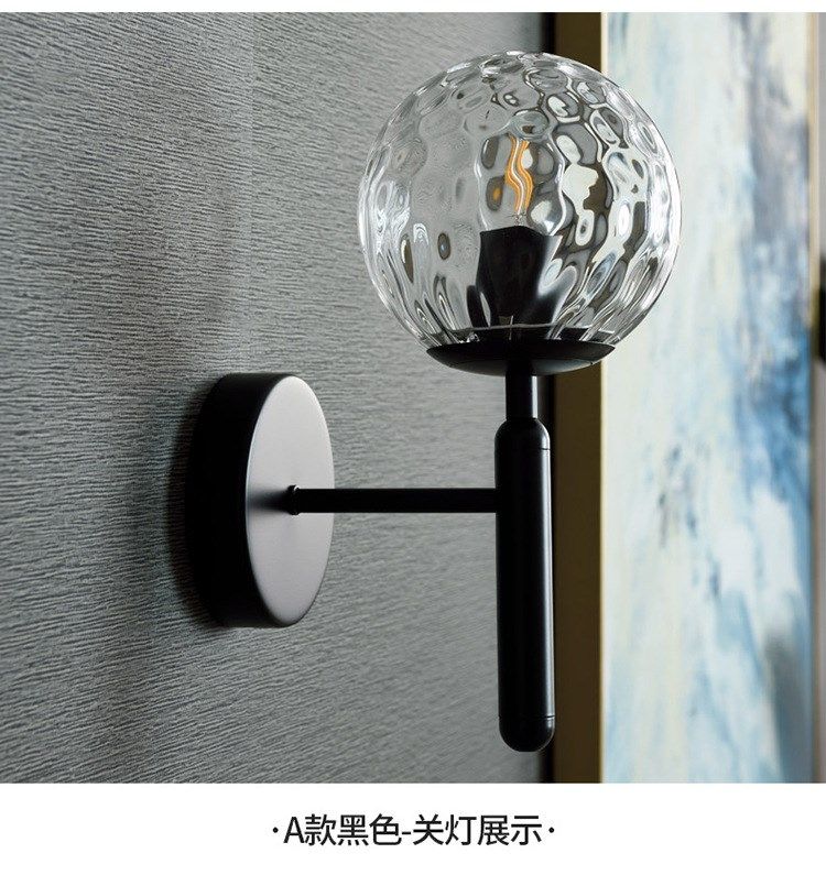 Post modern luxury crystal wall lamp Nordic personality livi