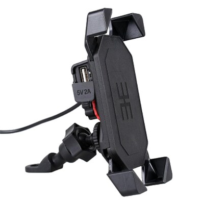 Motorcycle Mobile phone Handlebar Mirror Mount Holder With U