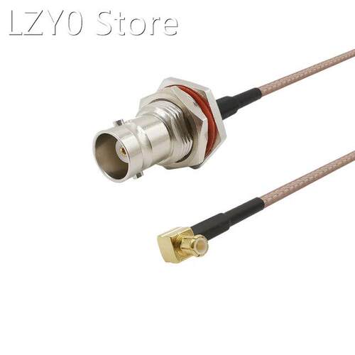 BNC Female Jack to MCX Male Plug Right Angle 90 Degree RG316