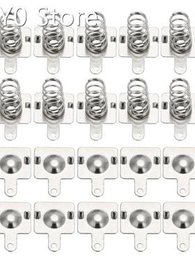 10Pairs Silver Replacement Metal Batteries Spring Contact Pl