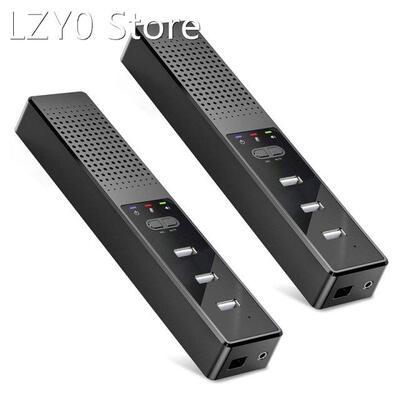 2X 3 in 1 Computer Speakers with Microphone & Hubs USB C