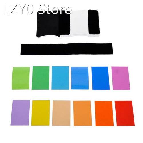 10set 12colors/set color card for Strobist Flash Gel Filter