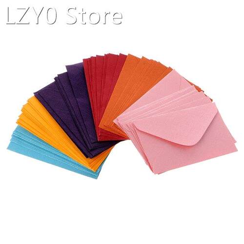50PSC/Pack Invitation Envelopes Colorful Envelopes 2.4'&