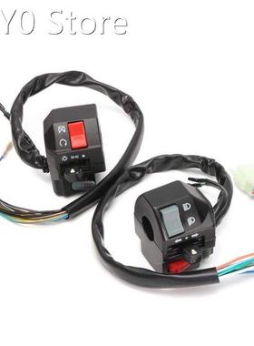 Pair 12V 7/8 Motorcycle 22mm Handlebar Switch Horn Turn Sig