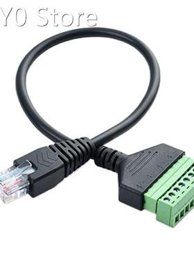 RJ45 Screw Terminal Connector Cable RJ45 Male to 8 Pin Exten