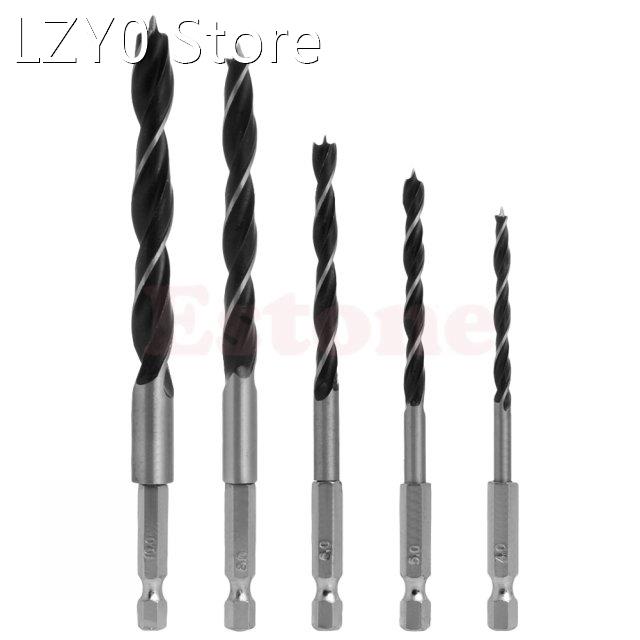 4 5 6 8 10mm 5pcs Quick Change Metal Tools 1/4 Hex Shank