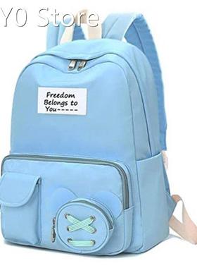 Teen Girl School Backpack USB Charging Port 16 Inch Laptop B