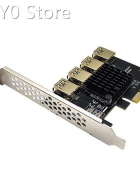 PCI-E Riser Card 4 USB Port Extender Expansion Card Desktop