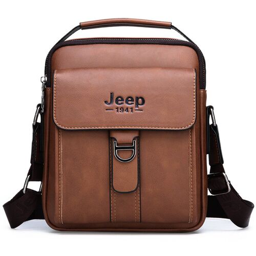 Luxury Brand JEEP Bag Men Vintage Shoulder Bag For Man Leat