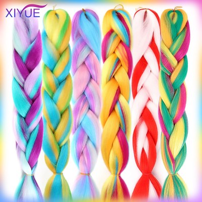 XIYUE 24 Inch Jumbo Long Braids Synthetic Jumbo Braiding Ha