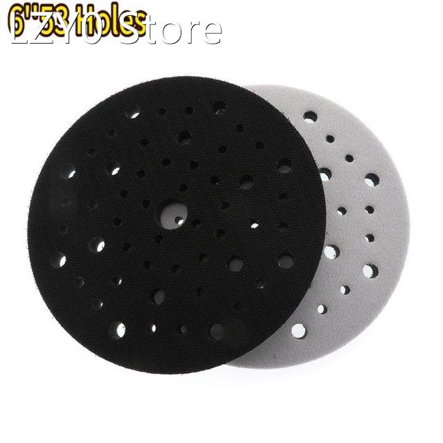 1PCS 6 Inch/150mm 53 Holes Sponge Cushion Polishing Disc Int