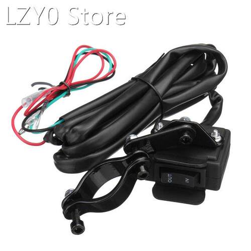 2.5m Motorcycle Winch Rocker Thumb Switch Wire with Mounting