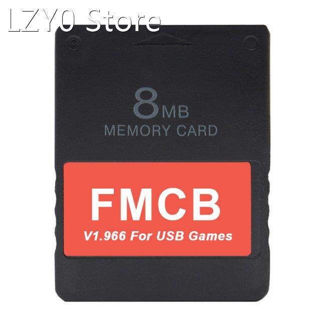 FMCB V1.966 Memory Card Game Data Stick Module Cards for PS2