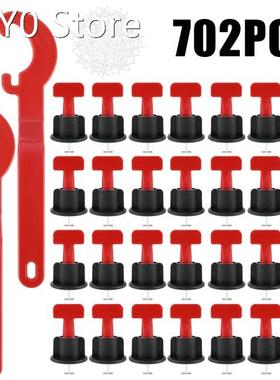 702Pcs Flat Ceramic Floor Wall Construction Tools Reusable T