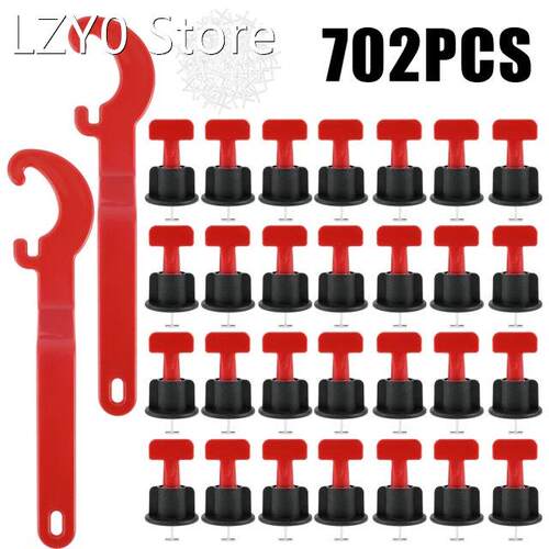 702Pcs Flat Ceramic Floor Wall Construction Tools Reusable T