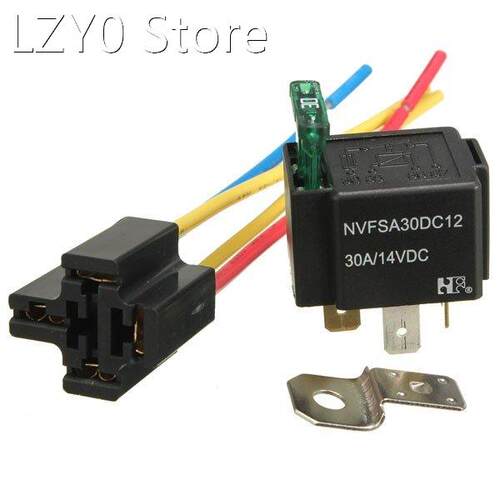 100PCS/LOT Pre Wired 4/5 Pin Relay Mounting Base Socket Hol