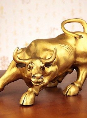 Big Wall Street Bronze Fierce Bull OX Statue Logistics is a