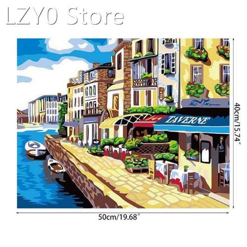 Paint For Adults and Kids DIY Oil Painting Kits Pre-Printed