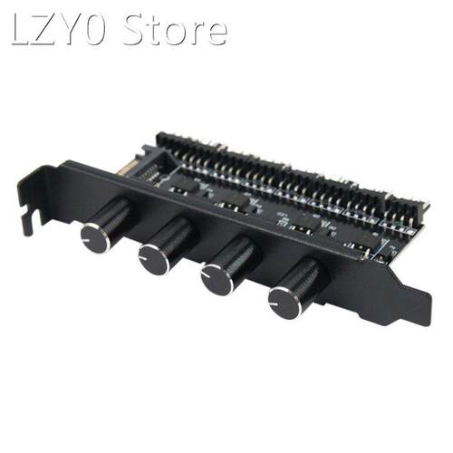 Pc 8 Channels Fan Hub 4 Knob Cooling Fan Speed Controller Fo