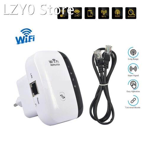 300Mbps WiFi Repeater WiFi Extender Amplifier WiFi Booster W