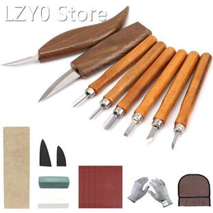 19Pcs Wood Carving Tool Set Wood Engraving Tool Chip Cutter