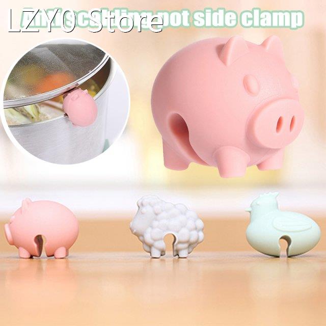 3 PCS Cute Cartoon Animal Lid Lifter Keeps The Lid Open Pot