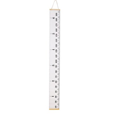 TOP!-Wooden Wall Hanging Baby Child Kids Growth Chart Height