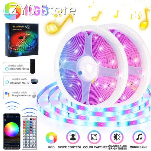 WiFi LED Strip Lights 20M RGB 2835 SMD Flexible Ribbon Water
